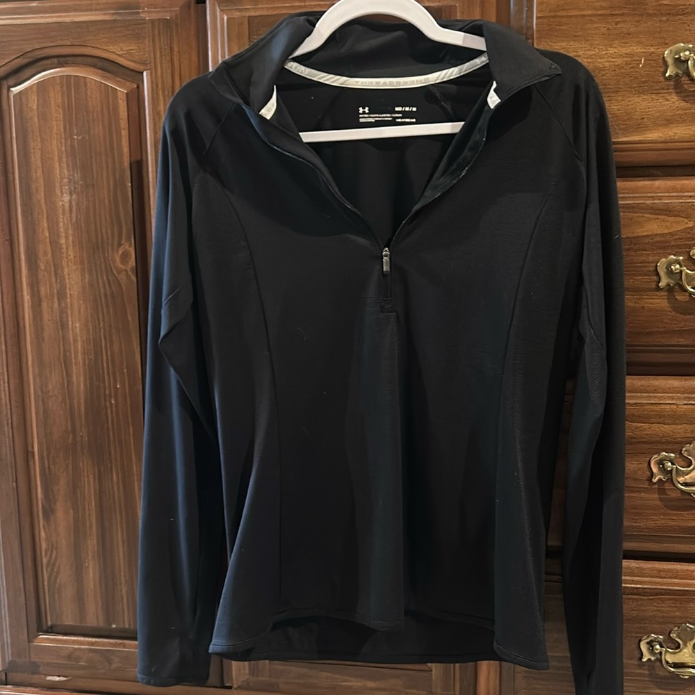 Black Under Armour quarter zip pullover